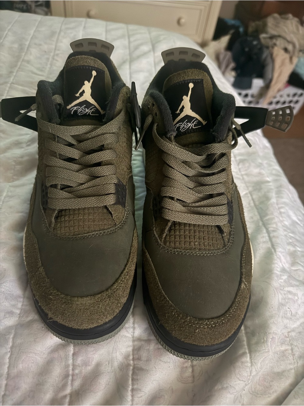 Nike Air Jordan 4 Men’s Olive Green Sneakers